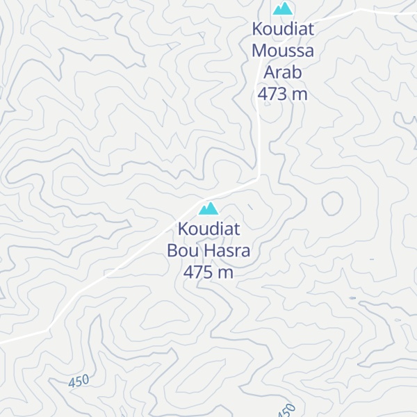 Map of Koudiat Bou Hasra