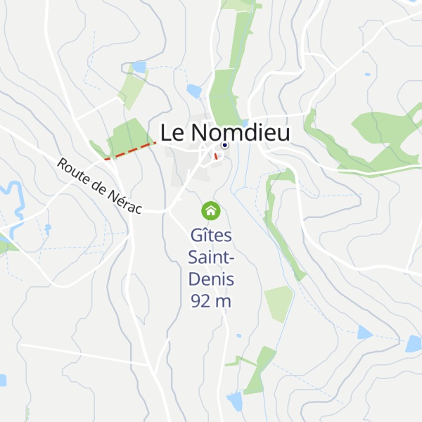 Map of Gîtes Saint-Denis