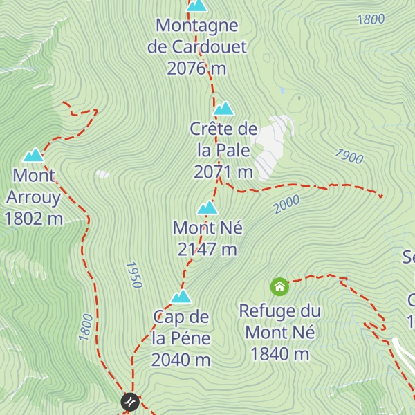 Map of Mont Né
