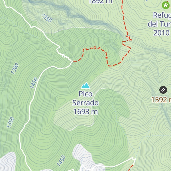 Map of Pico Serrado