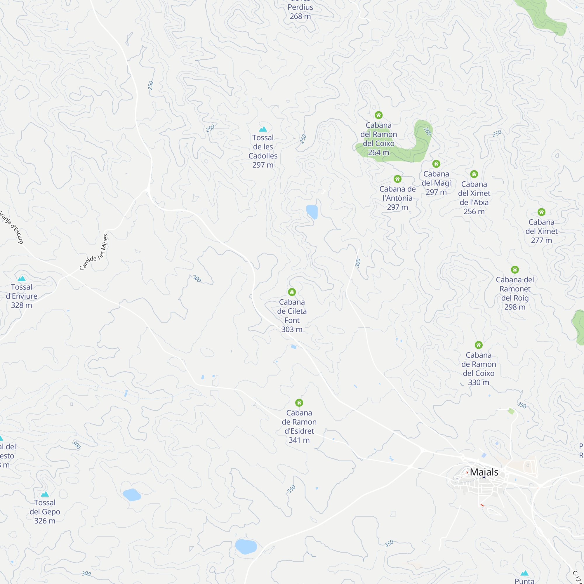 Cabana de Cileta Font map