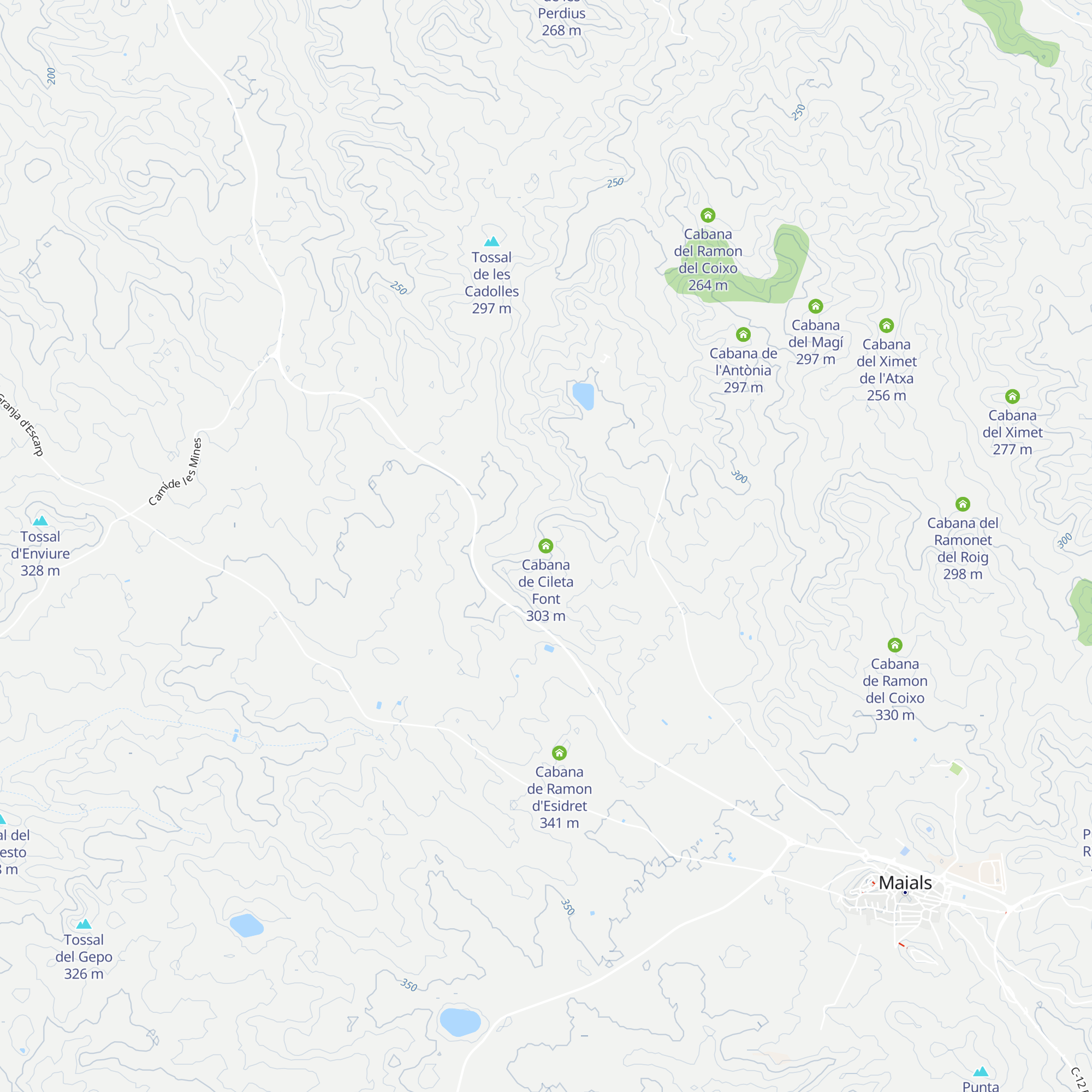 Cabana de Cileta Font map