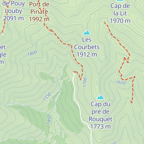 Map of Cabane de Conques - Luchonais