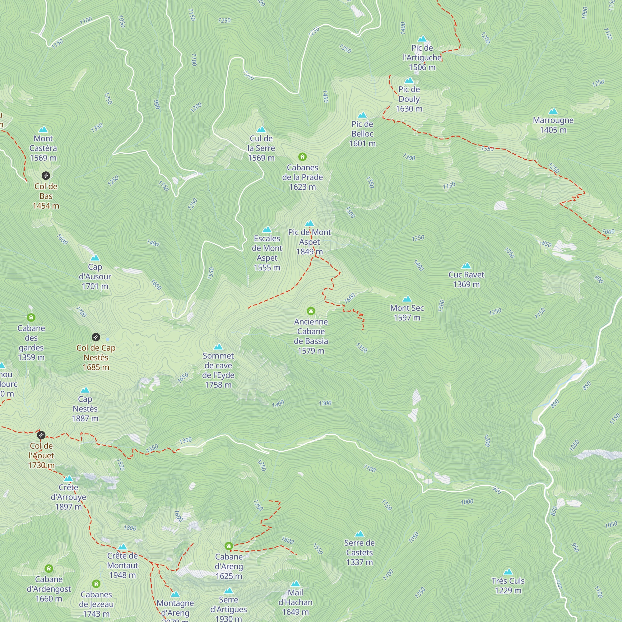 Ancienne Cabane de Bassia map