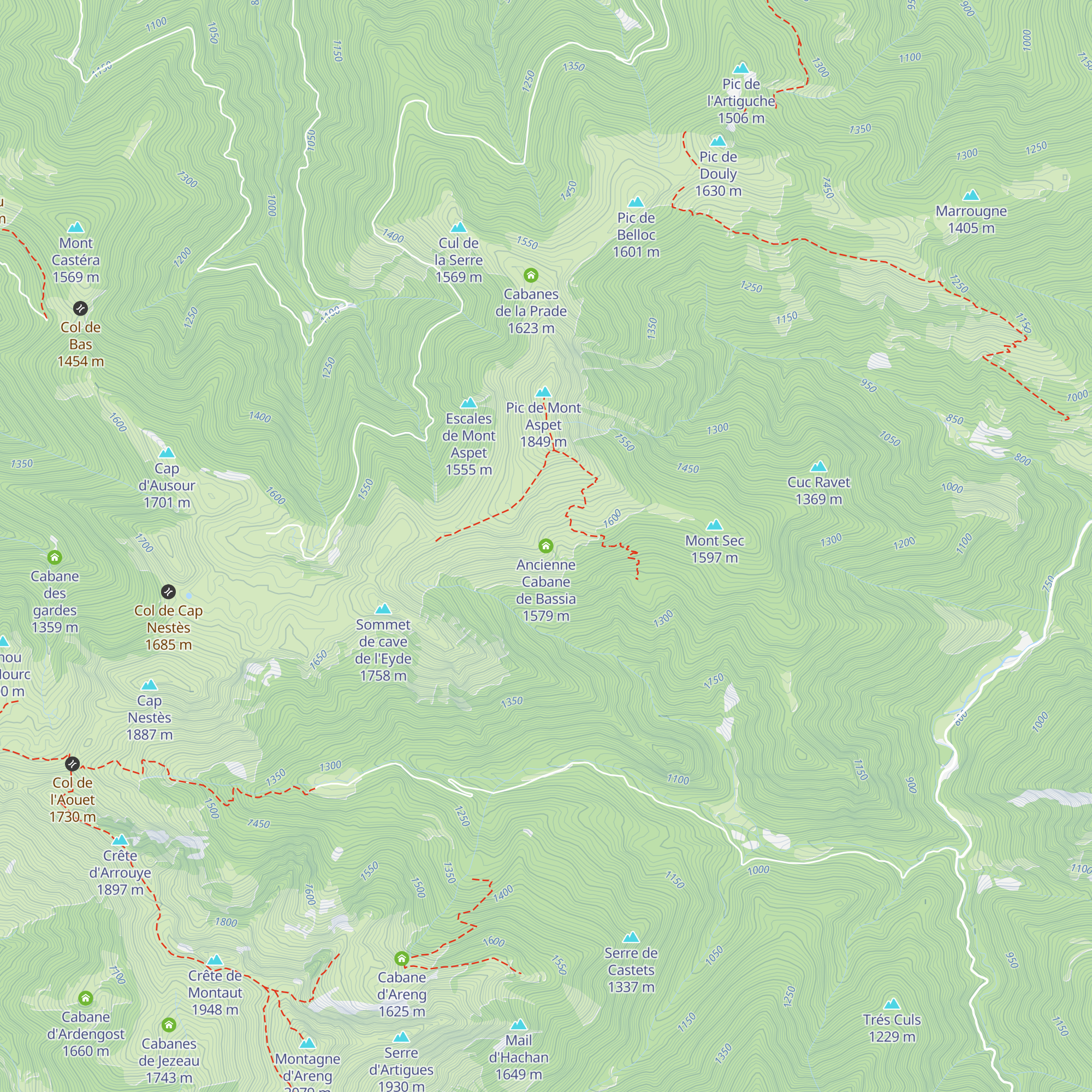 Ancienne Cabane de Bassia map