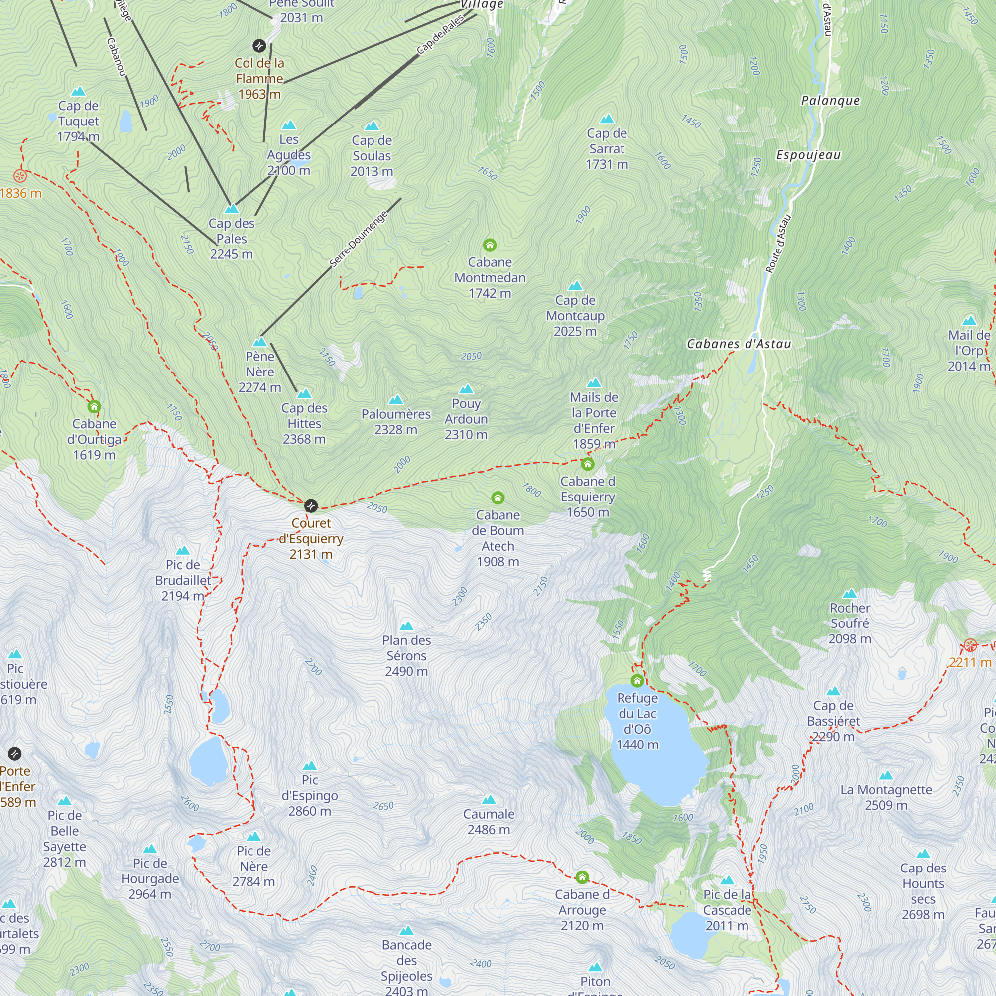 Cabane de Boum Atech map