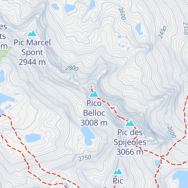 Map of Pico Belloc