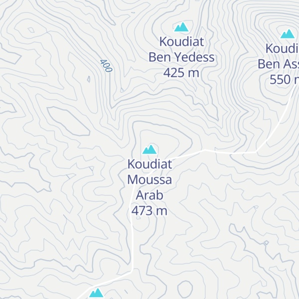 Map of Koudiat Moussa Arab