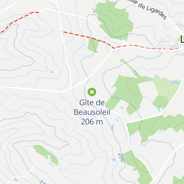 Map of Gîte de Beausoleil