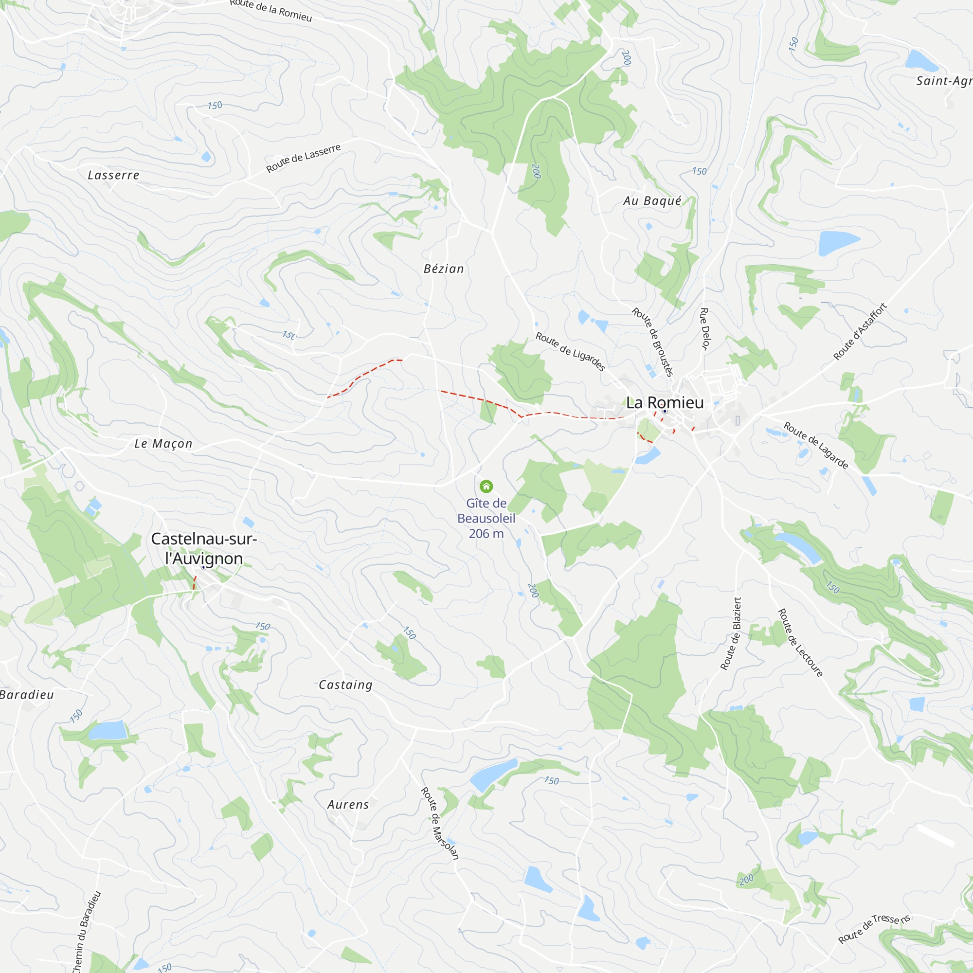 Gîte de Beausoleil map