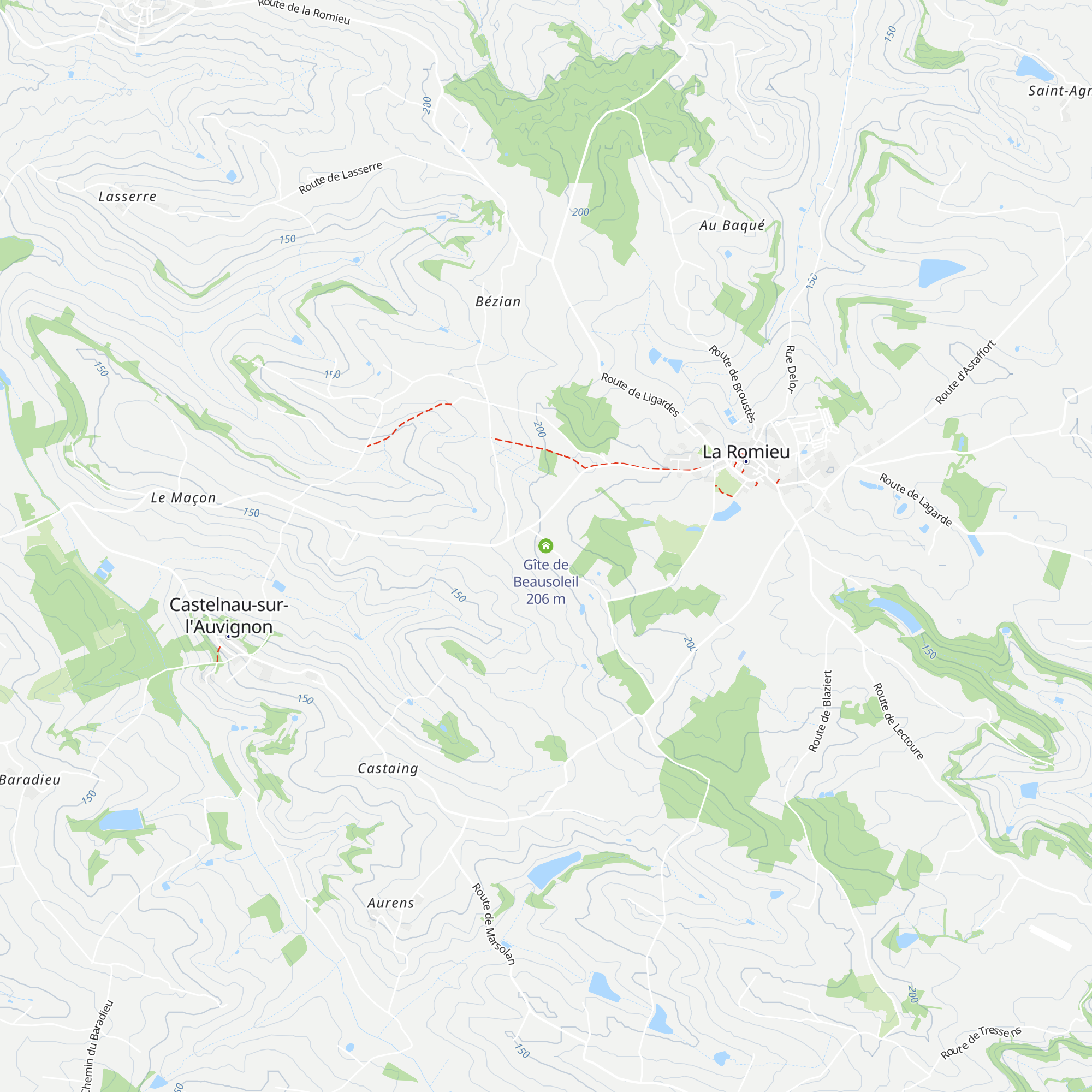 Gîte de Beausoleil map