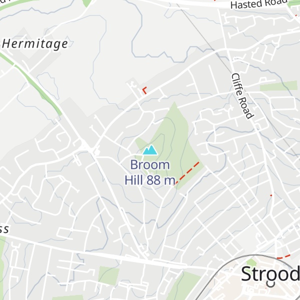 Map of Broom Hill
