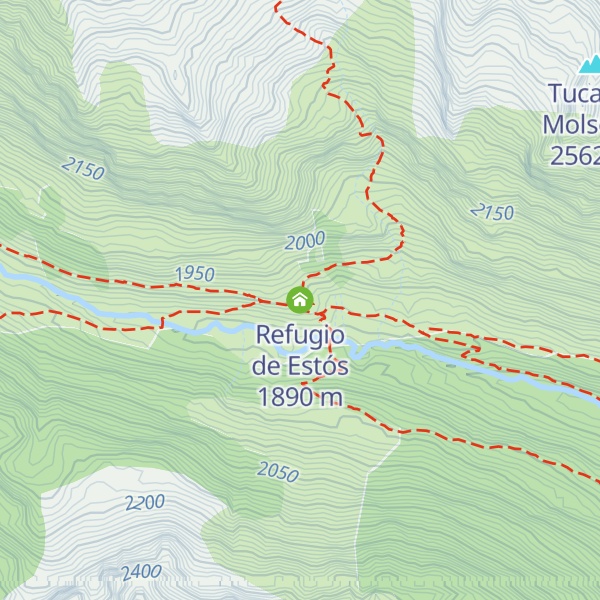 Map of Refugio de Estós