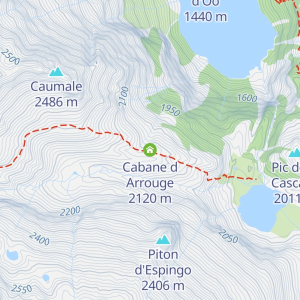 Map of Cabane d Arrouge