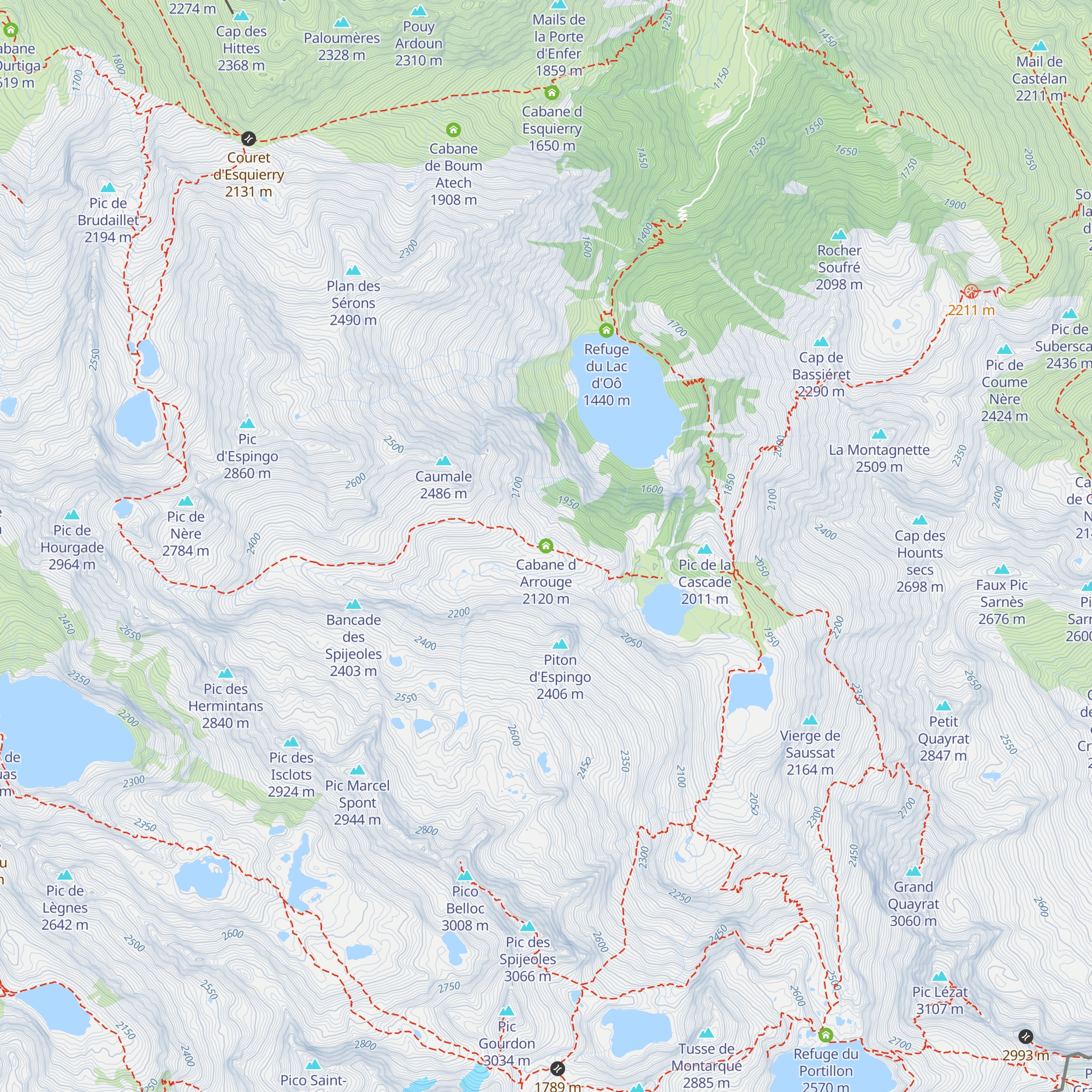 Cabane d Arrouge map