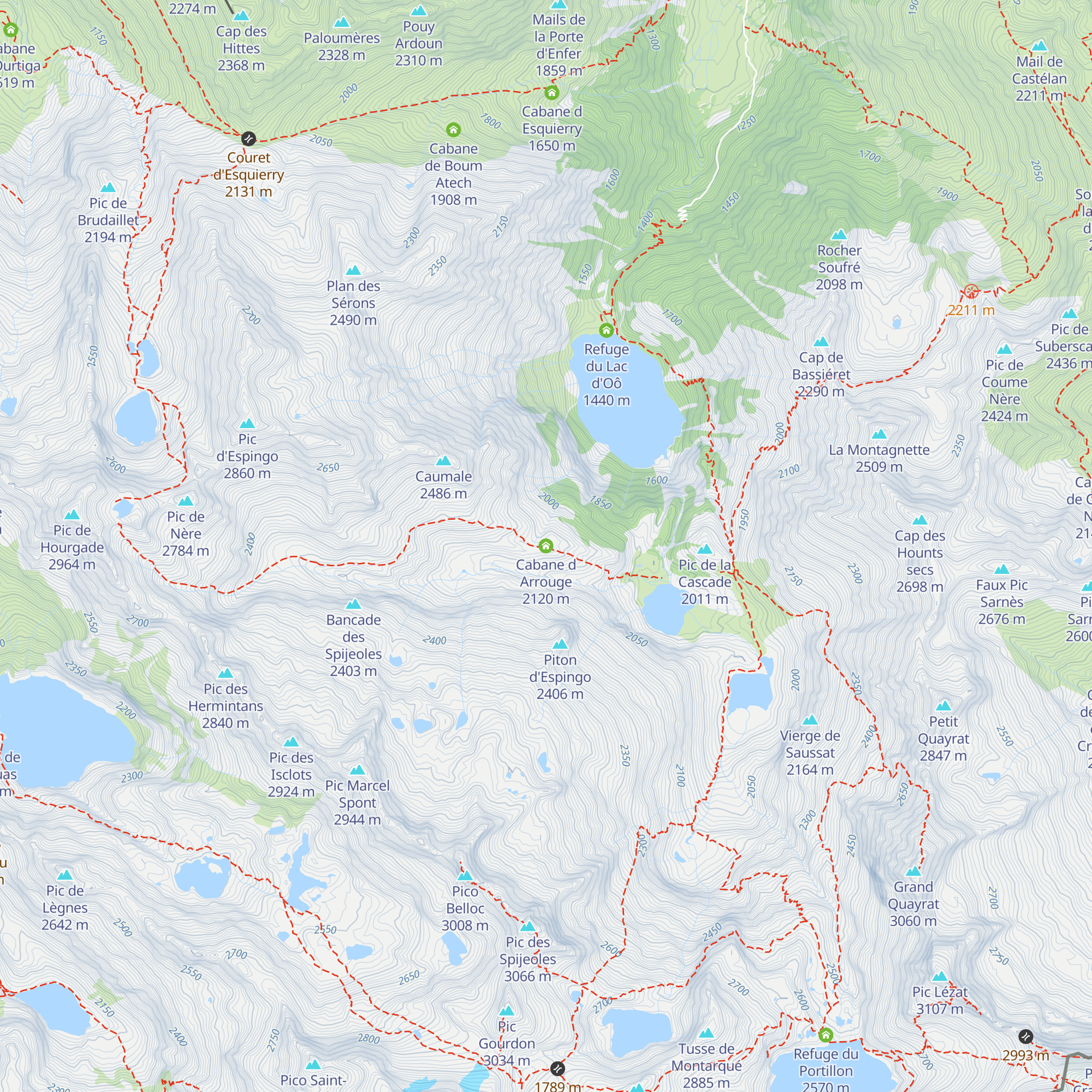 Cabane d Arrouge map