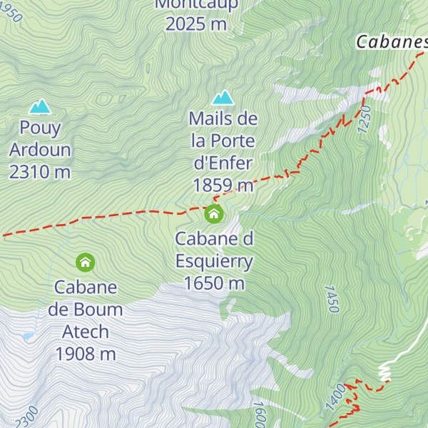 Map of Cabane d Esquierry