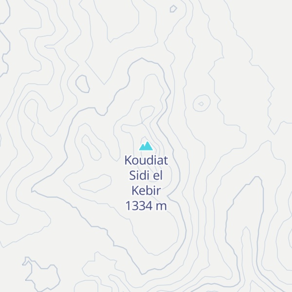 Map of Koudiat Sidi el Kebir