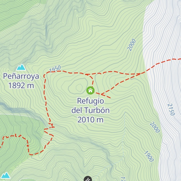 Map of Refugio del Turbón