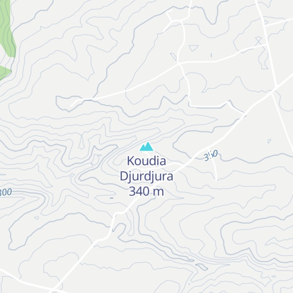 Map of Koudia Djurdjura