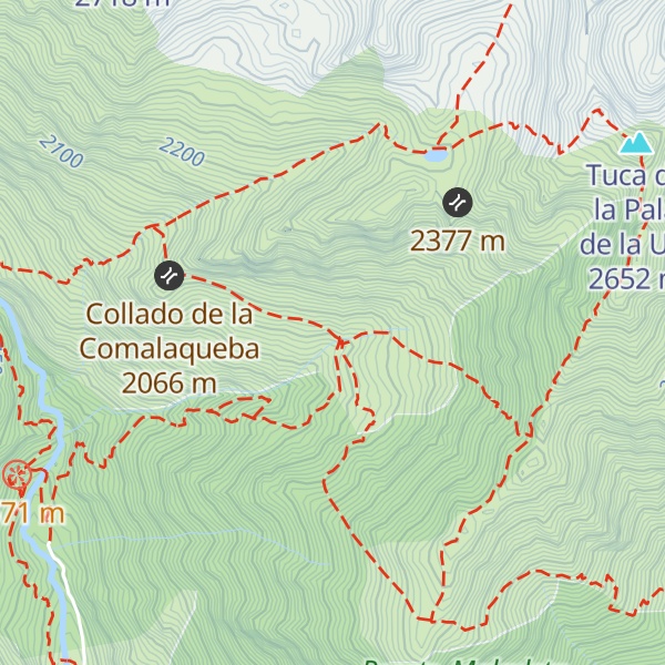 Map of Refugio de Clot de Chil