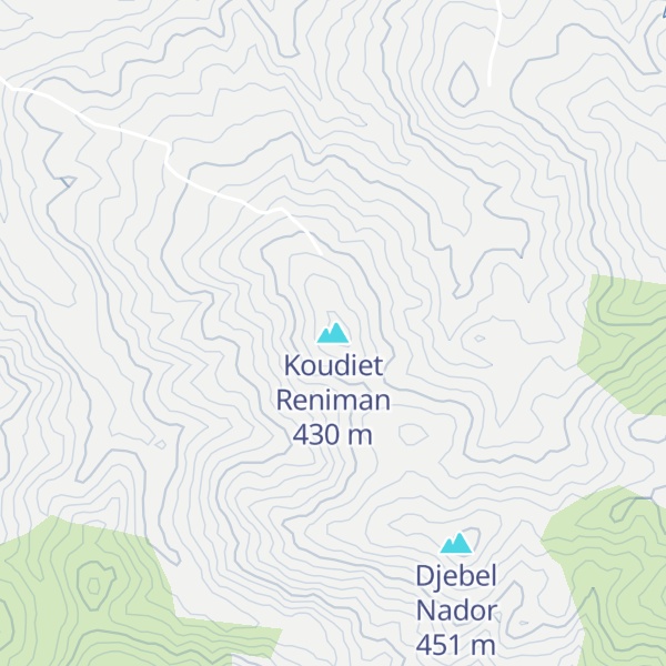 Map of Koudiet Reniman