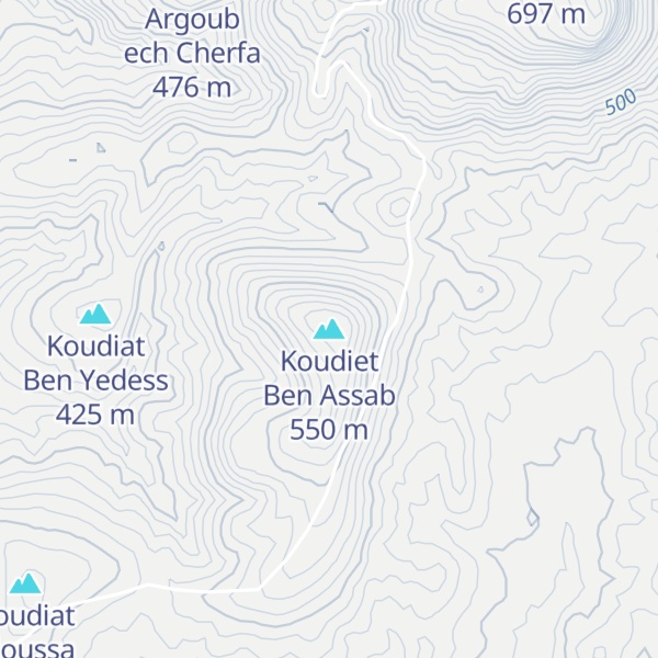 Map of Koudiet Ben Assab