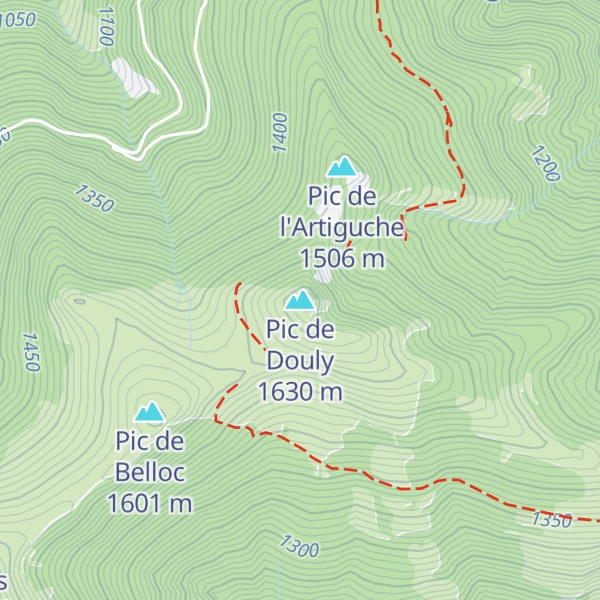 Map of Pic de Douly