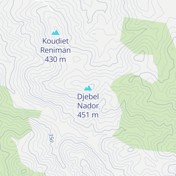 Map of Djebel Nador