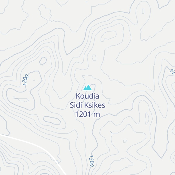 Map of Koudia Sidi Ksikes