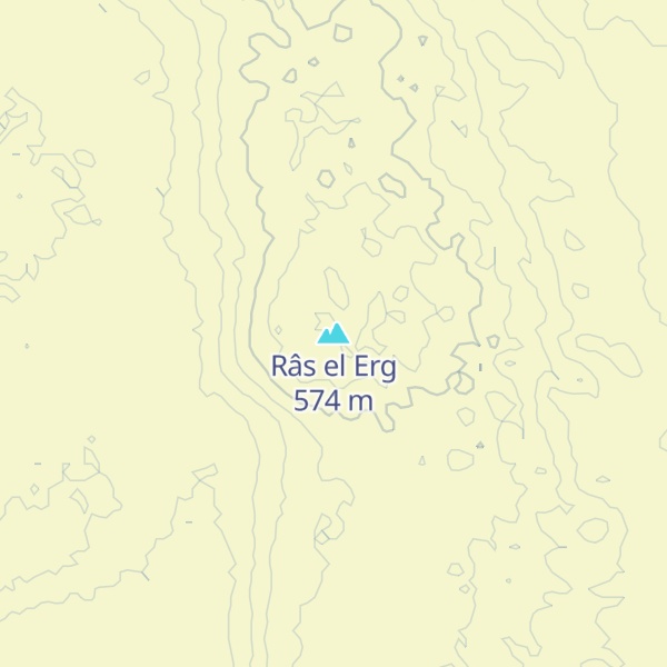 Map of Râs el Erg