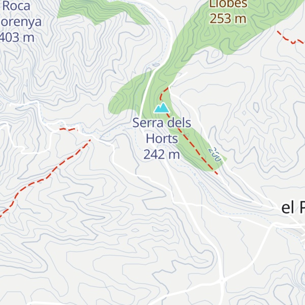 Map of Refugis de la Carbonera