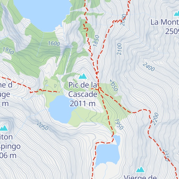 Map of Refuge d'Espingo