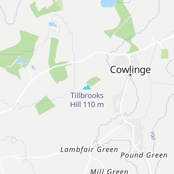 Map of Tillbrooks Hill