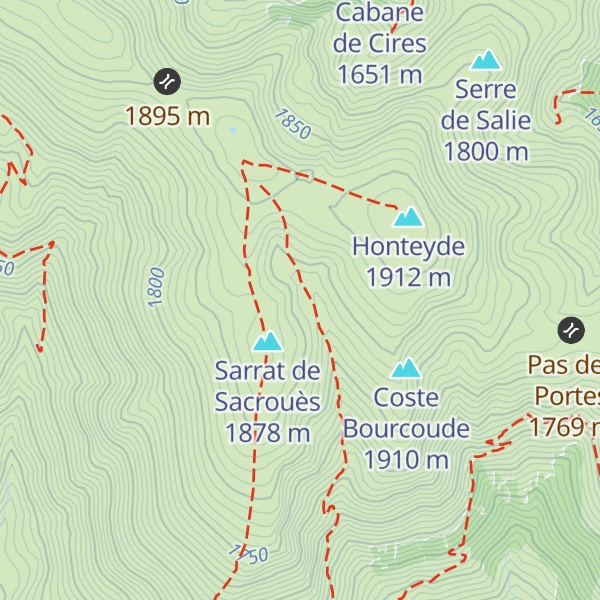 Map of Cabane d Espiau sup
