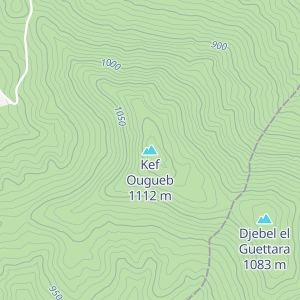 Map of Kef Ougueb