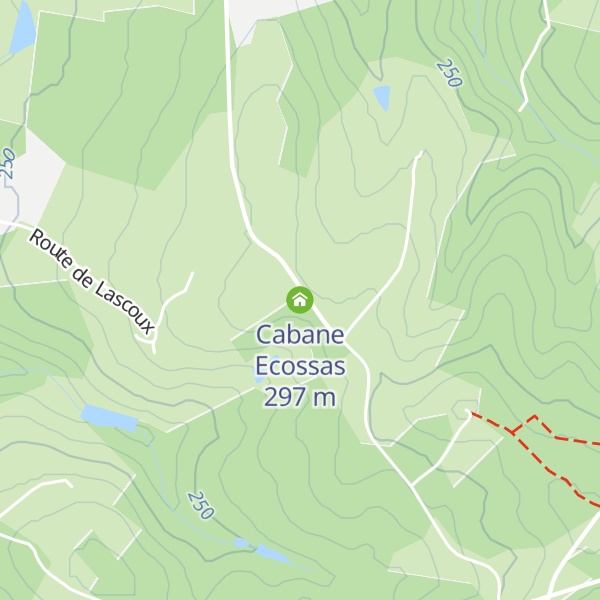 Map of Cabane Ecossas