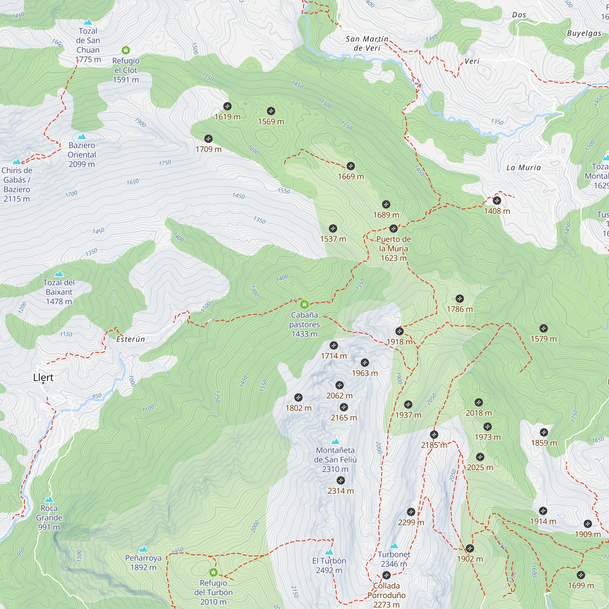 Cabaña pastores map