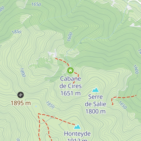 Map of Cabane de Cires