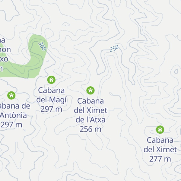 Map of Cabana del Ximet de l'Atxa