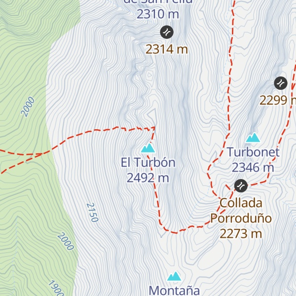 Map of El Turbón