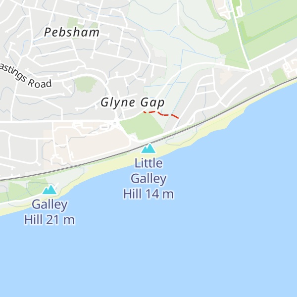 Map of Little Galley Hill