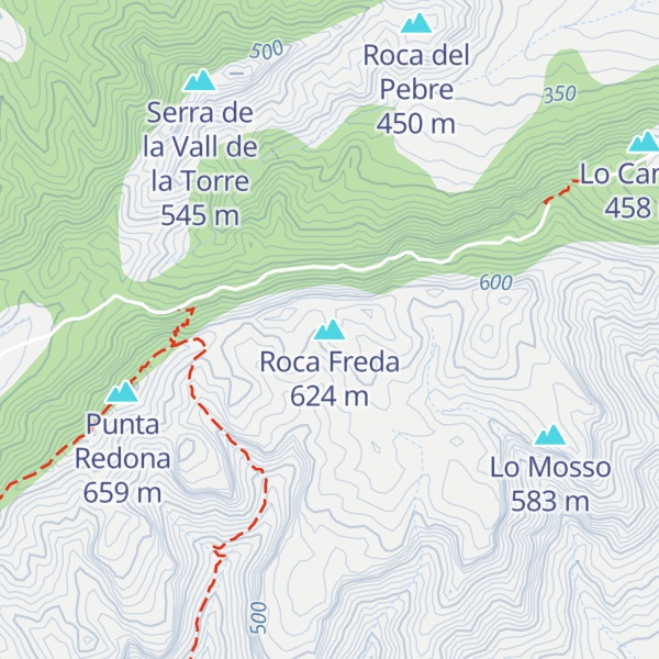 Map of Roca Freda