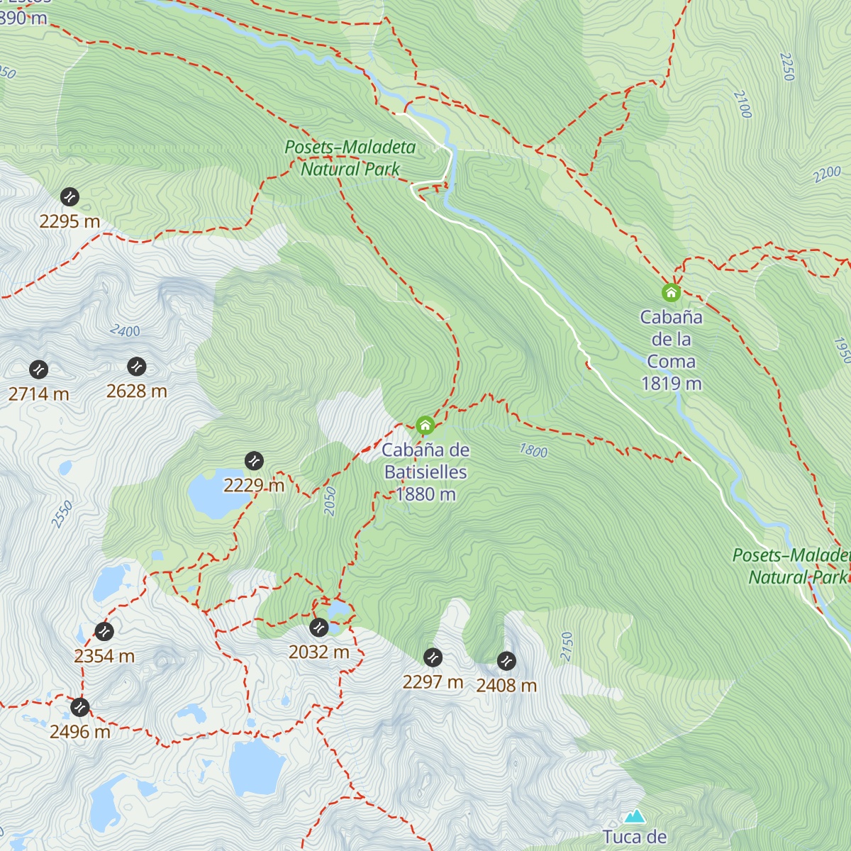 Cabaña de Batisielles map