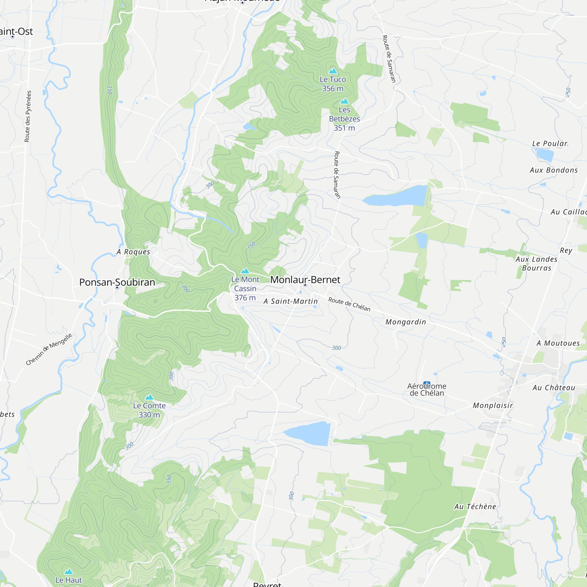 Gîte Pardebat map