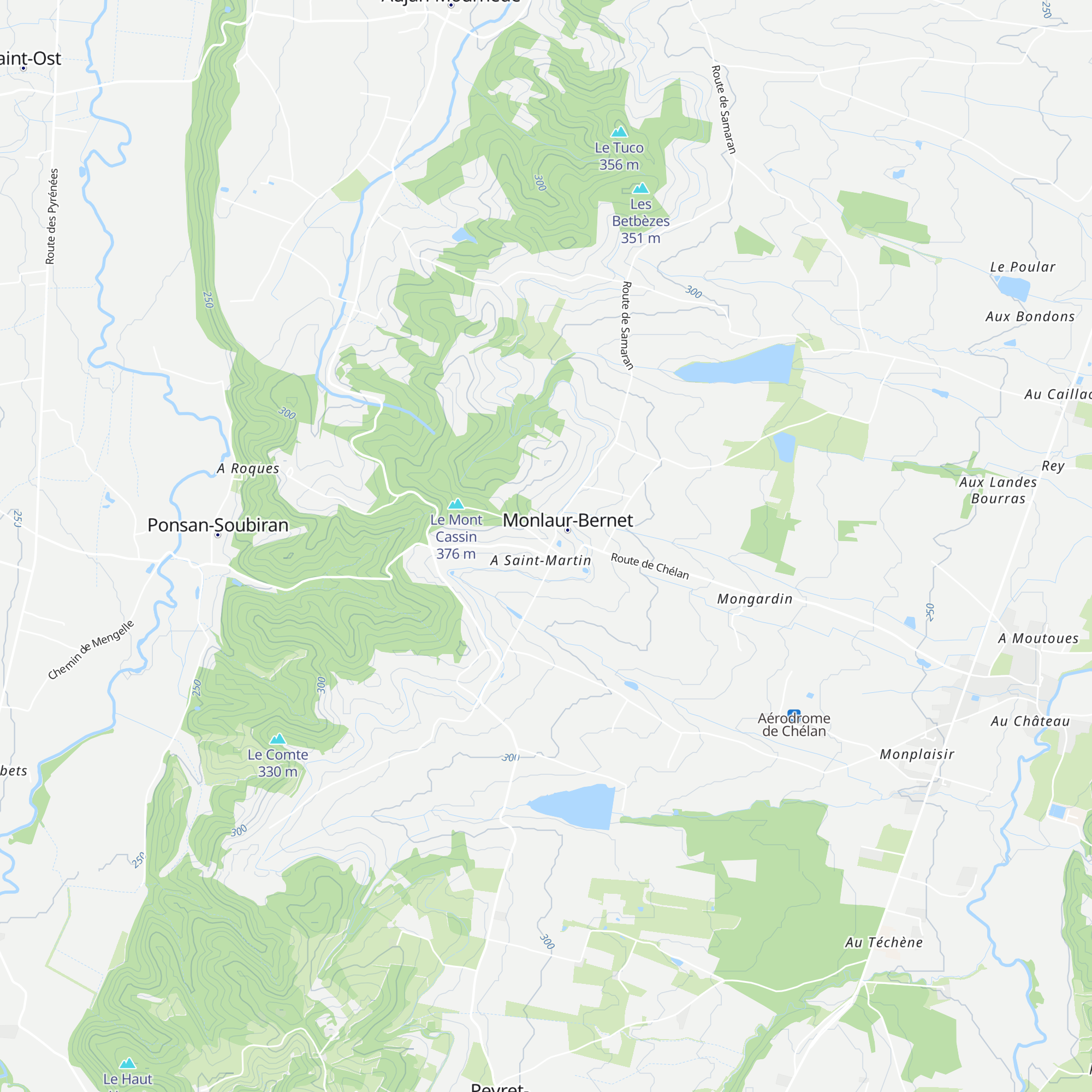 Gîte Pardebat map
