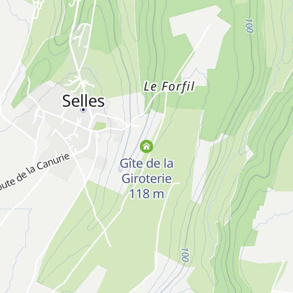 Map of Gîte de la Giroterie