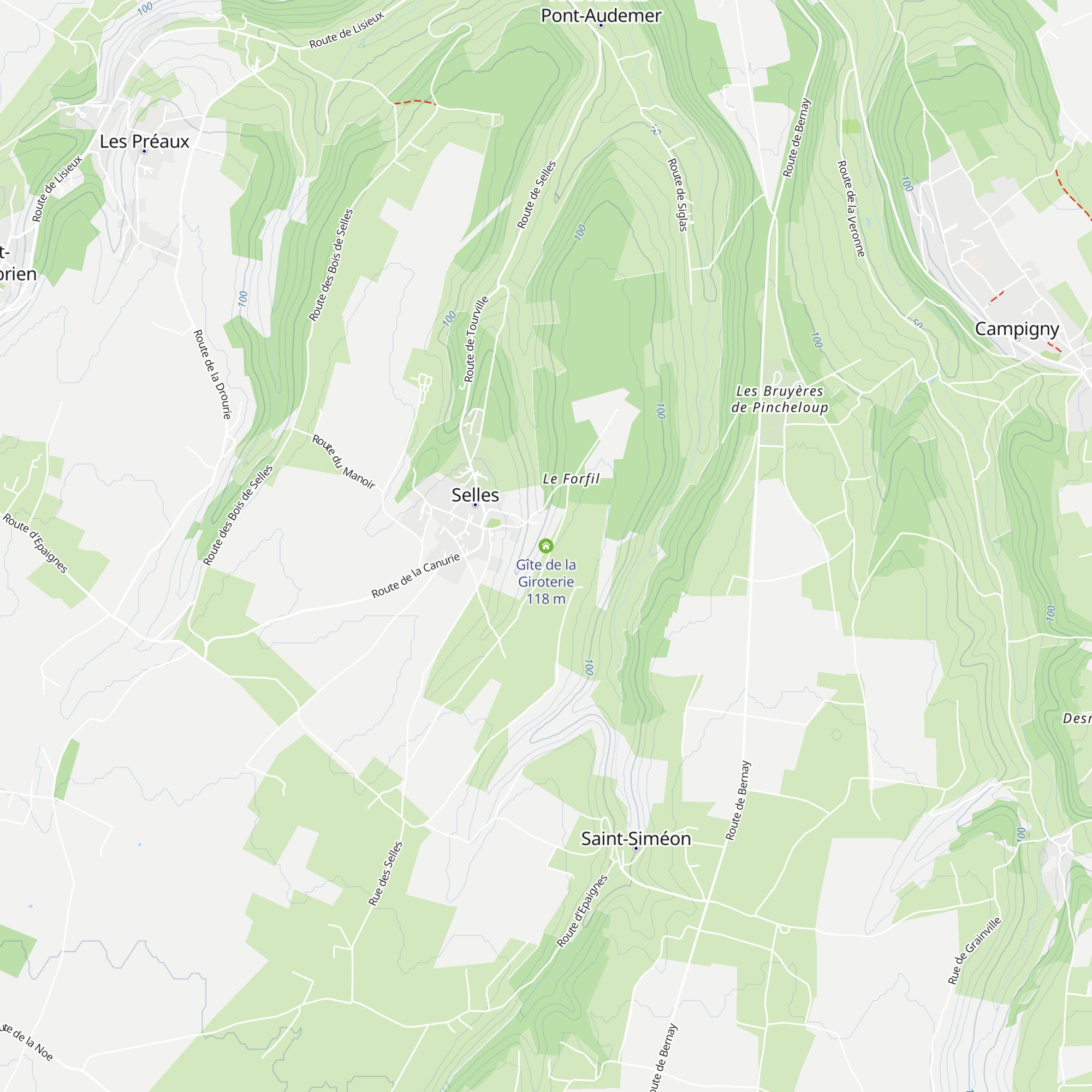Gîte de la Giroterie map