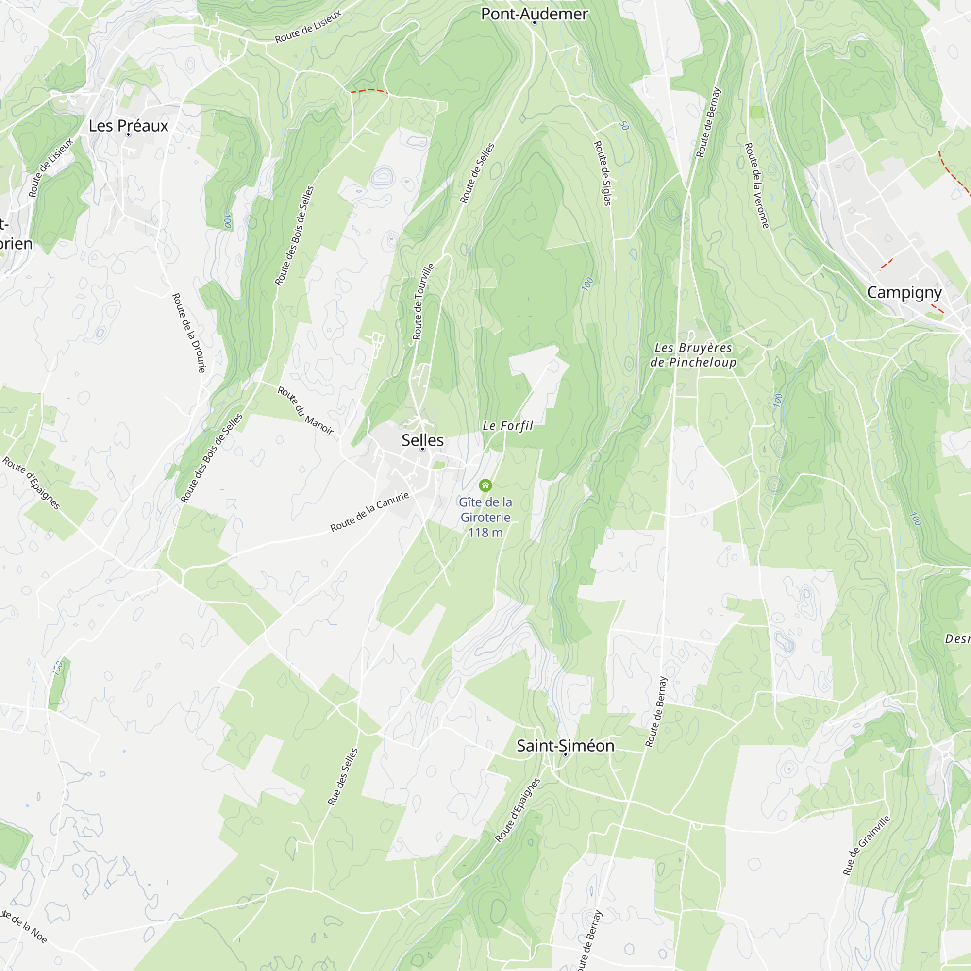 Gîte de la Giroterie map