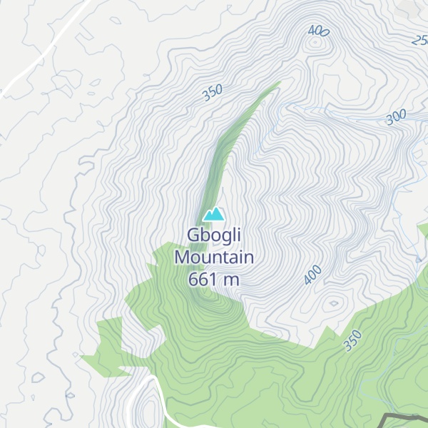 Map of Gbogli Mountain